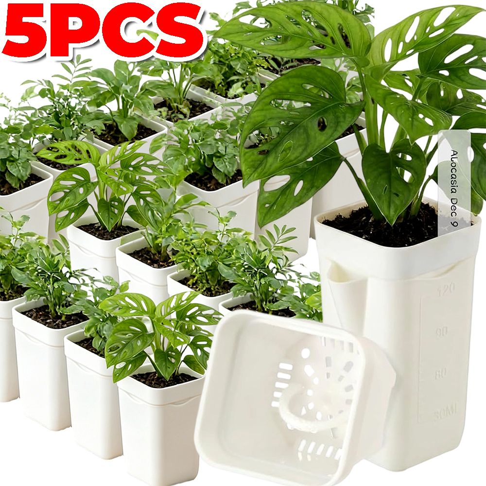 Self Watering Insert - 1/5Pcs Dual-Layer Self-Watering Planter Flower Pots