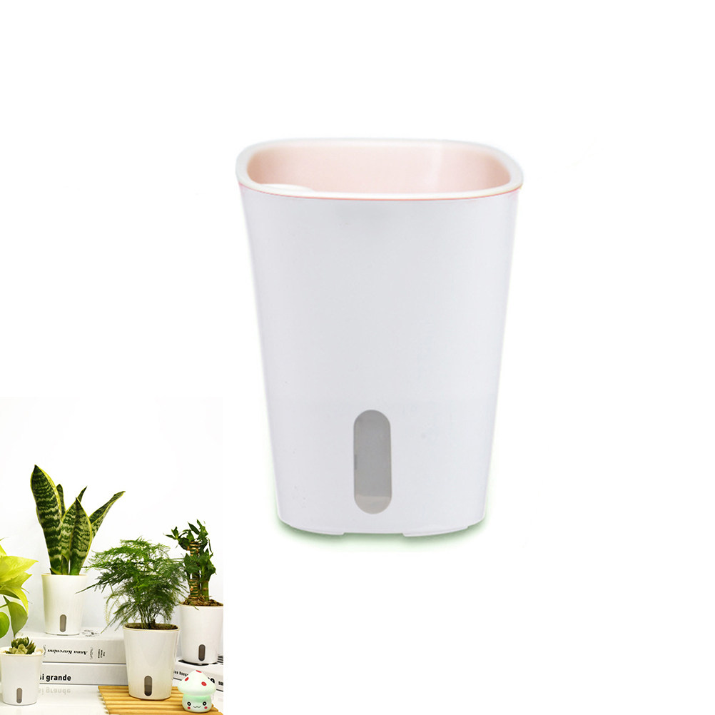 Self Watering Insert - Self-Watering Planter 23Cm White Plastic Flower