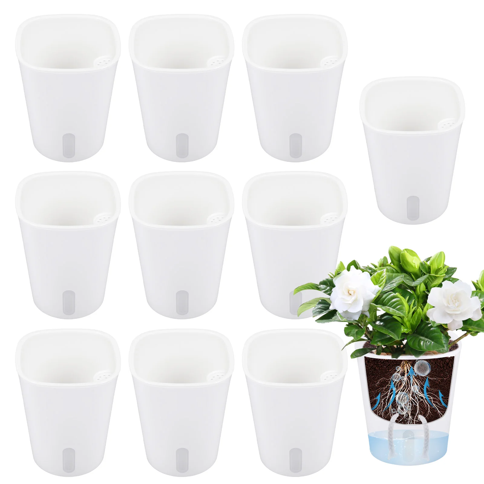 Self Watering Insert - 10 Pcs Self Watering Planter Lazy