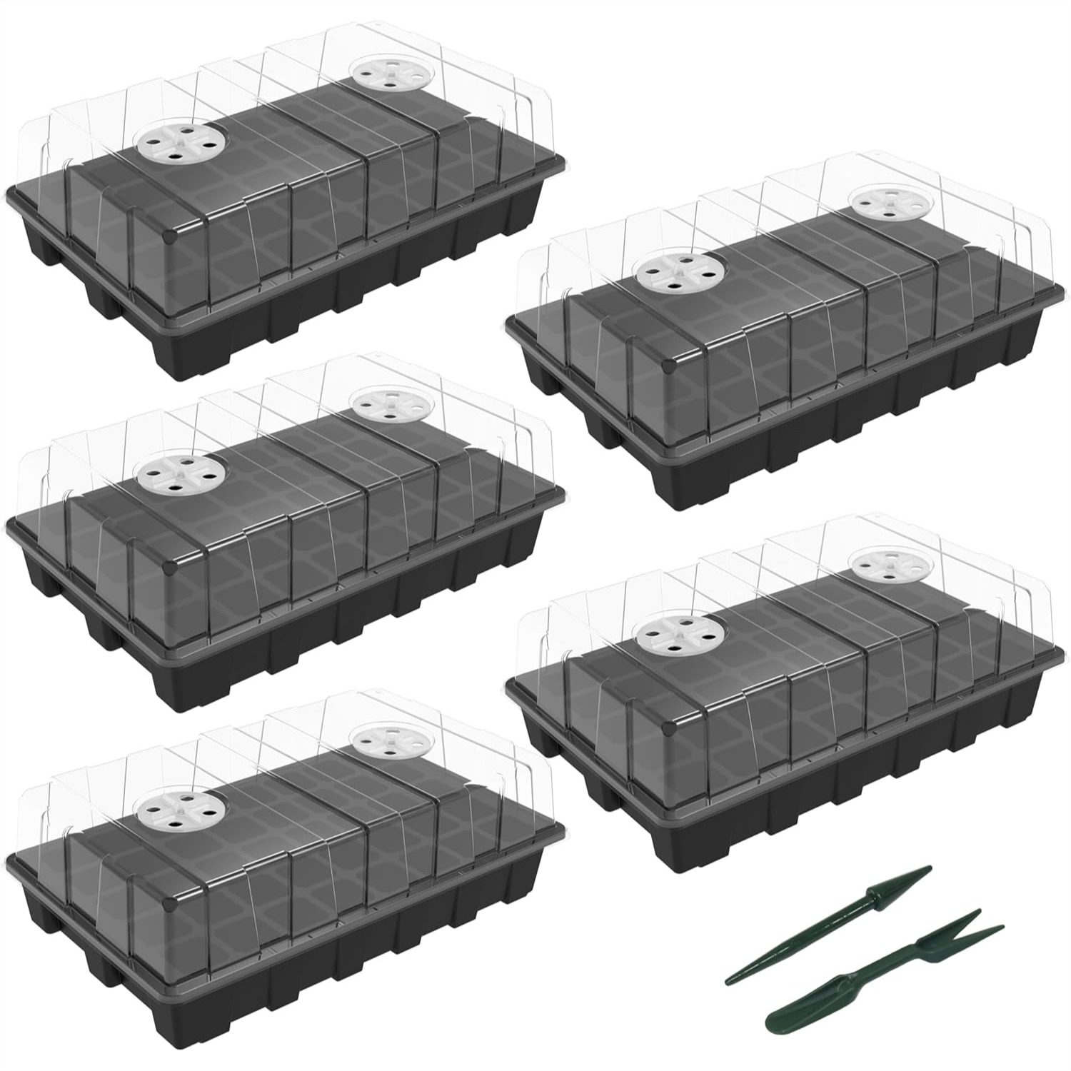 Humidity Dome Kit - Seed Starter Tray Kit 5-Pack, 200