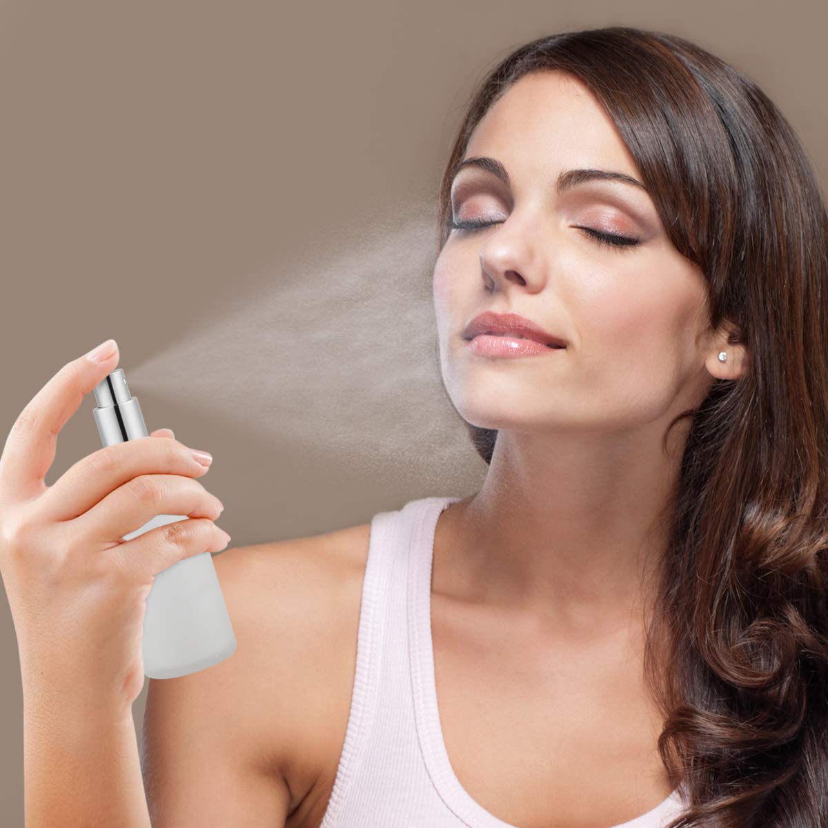 2-Pack 3.4oz Frosted Glass Spr - Misting Bottle Fine ulasan dan harga