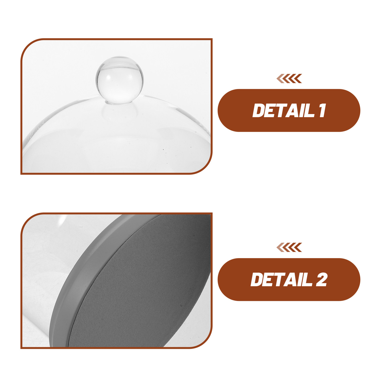 Glass Dome Cloche Clear Bell J - Plastic Dome Clear ulasan dan harga