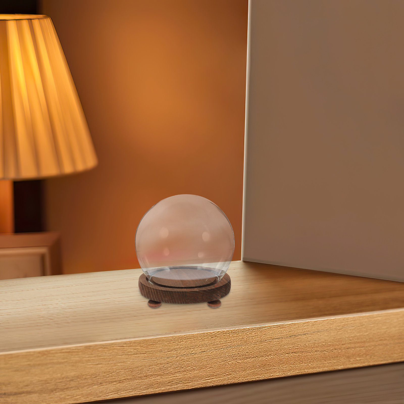 Spherical Glass Cover Ornament - Plastic Dome Clear ulasan dan harga
