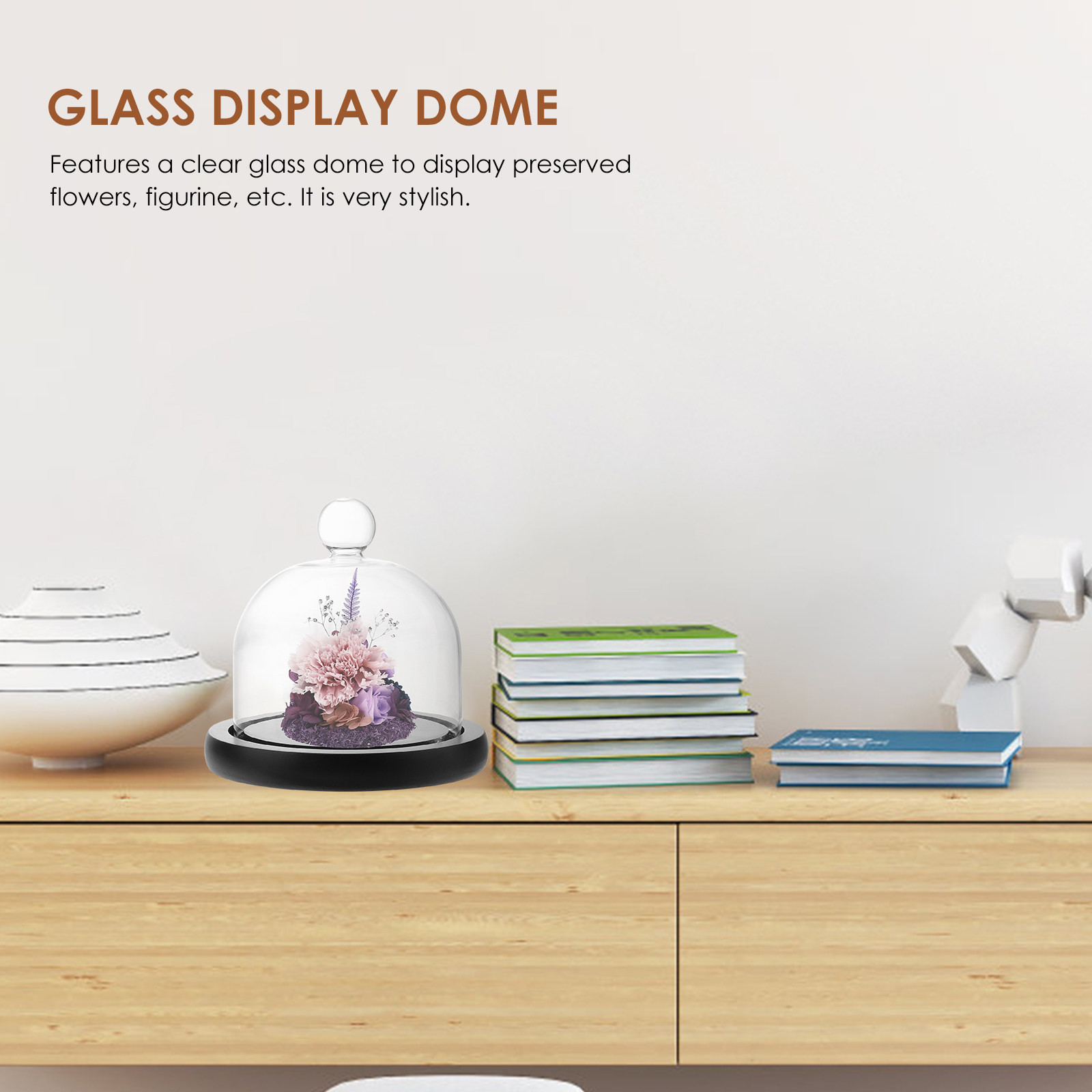 Glass Display Dome Clear Cover - Plastic Dome Clear ulasan dan harga