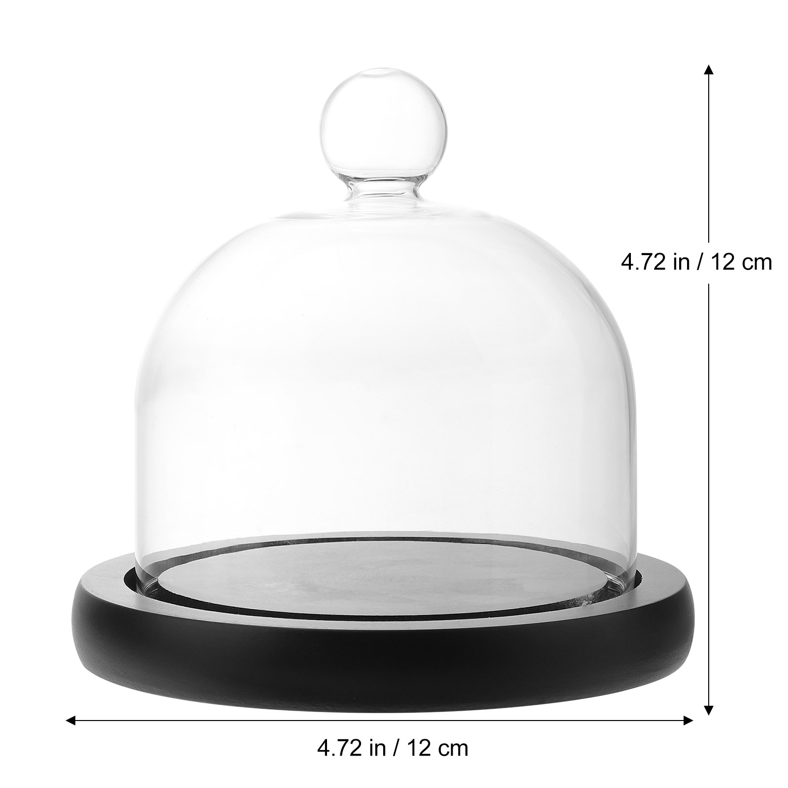 Glass Display Dome Clear Cover - Plastic Dome Clear ulasan dan harga