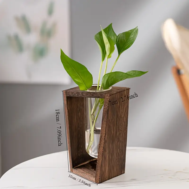 Modern Wood Propagation Vase - - Propagation Station Vase ulasan dan harga