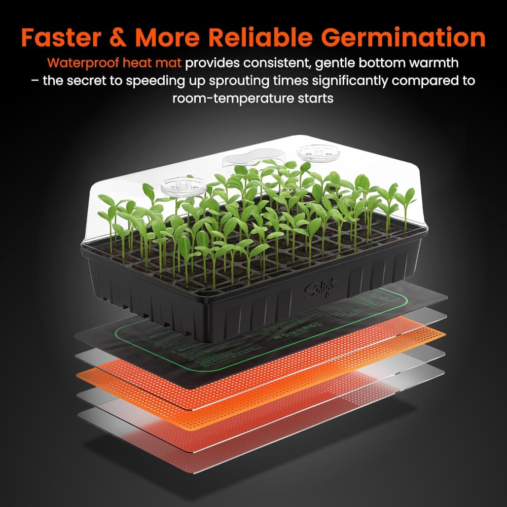3-Pack 60-Cell Seed Starter Ki - Humidity Dome Kit ulasan dan harga