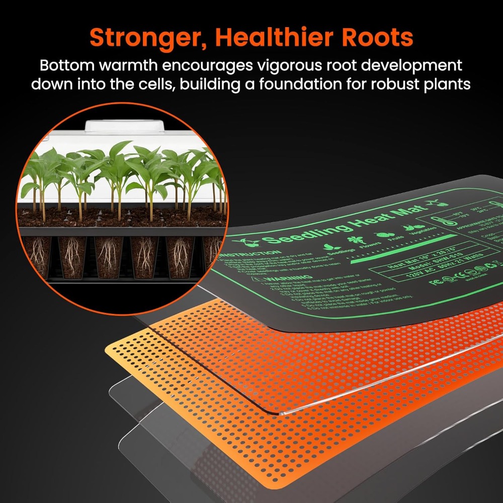 3-Pack 60-Cell Seed Starter Ki - Humidity Dome Kit ulasan dan harga