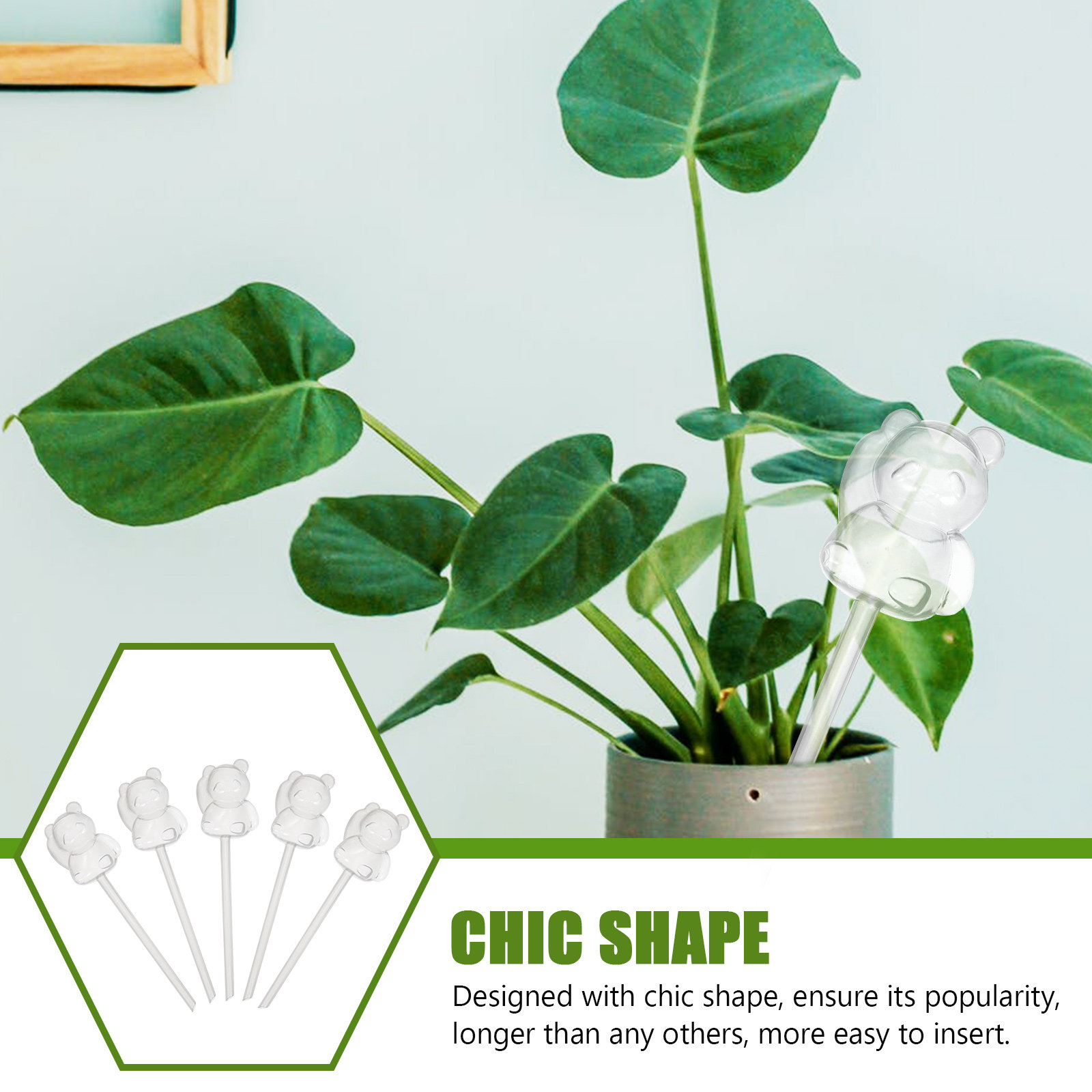 5Pcs Automatic Flower Watering - Self Watering Insert ulasan dan harga