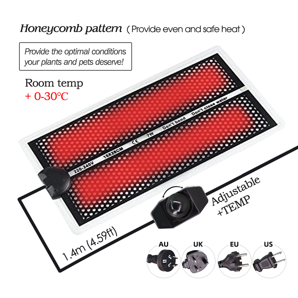 5/7/14/20W Seedlings Heating P - Heat Mat Seedling ulasan dan harga
