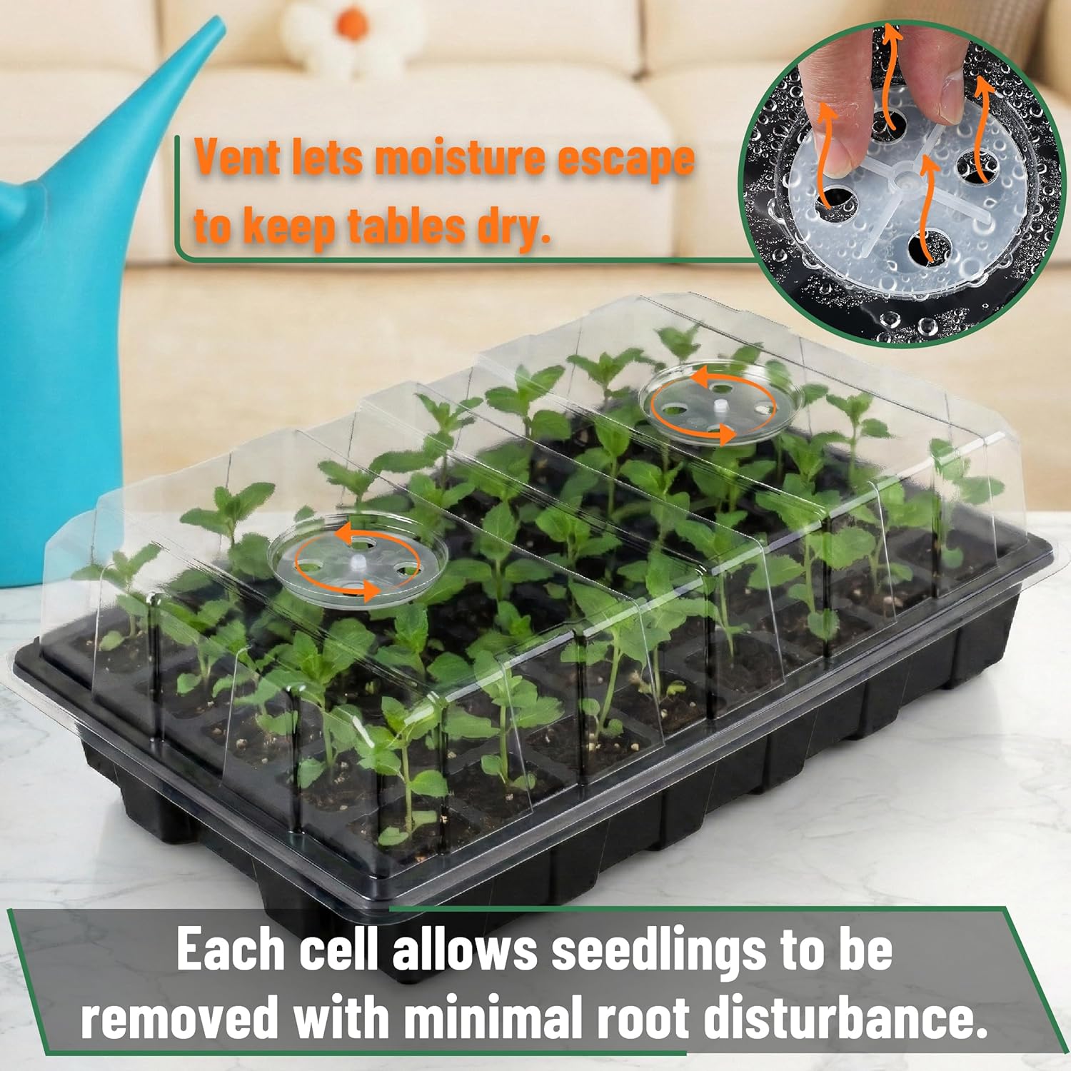 Seed Starter Tray Kits 10 Pack - Humidity Dome Kit ulasan dan harga