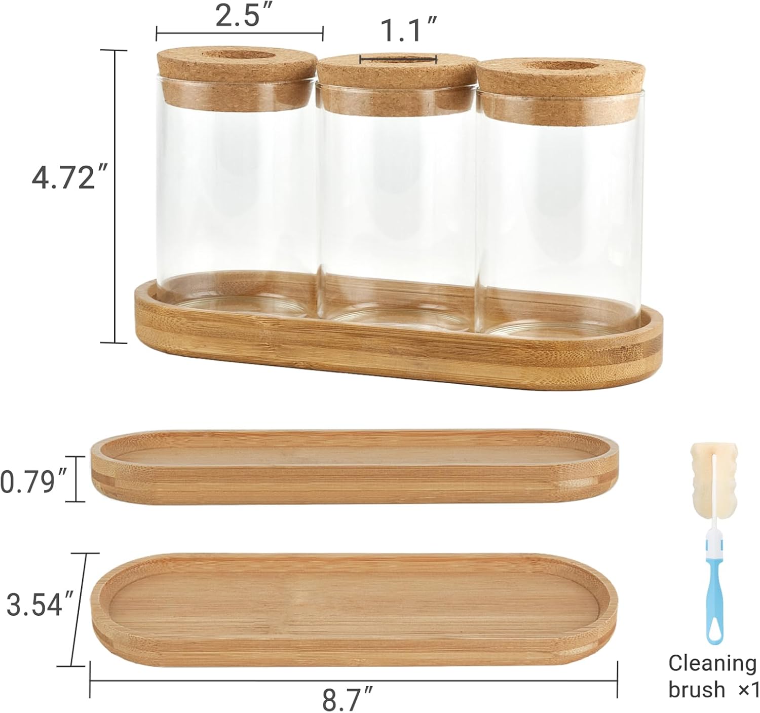 3 Pcs Glass Plant Propagation  - Propagation Station Vase ulasan dan harga