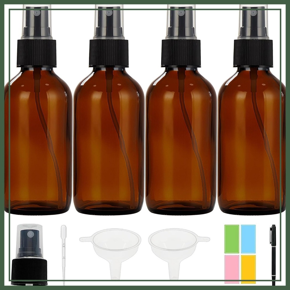 4 oz Amber Glass Spray Bottles - Misting Bottle Fine ulasan dan harga