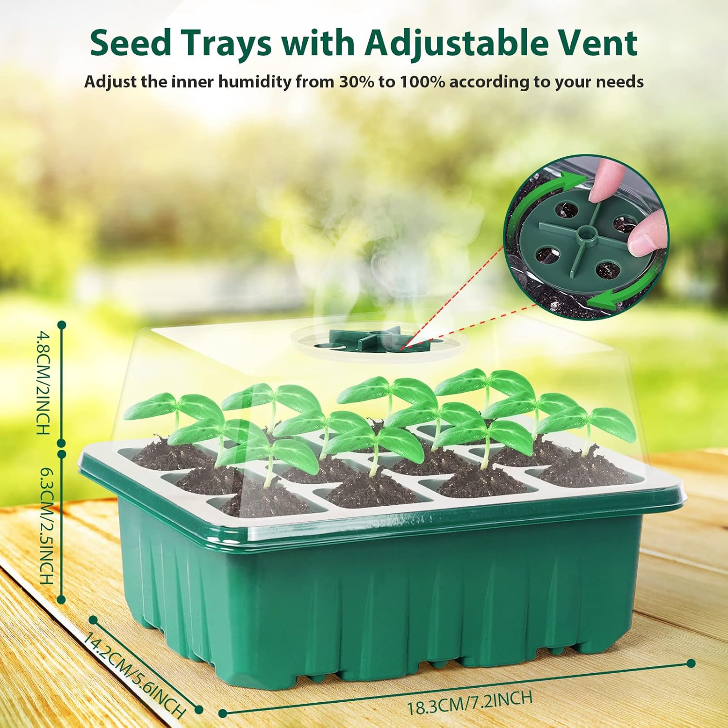 Seed Starter Tray Kit 60 Cells - Humidity Dome Kit ulasan dan harga