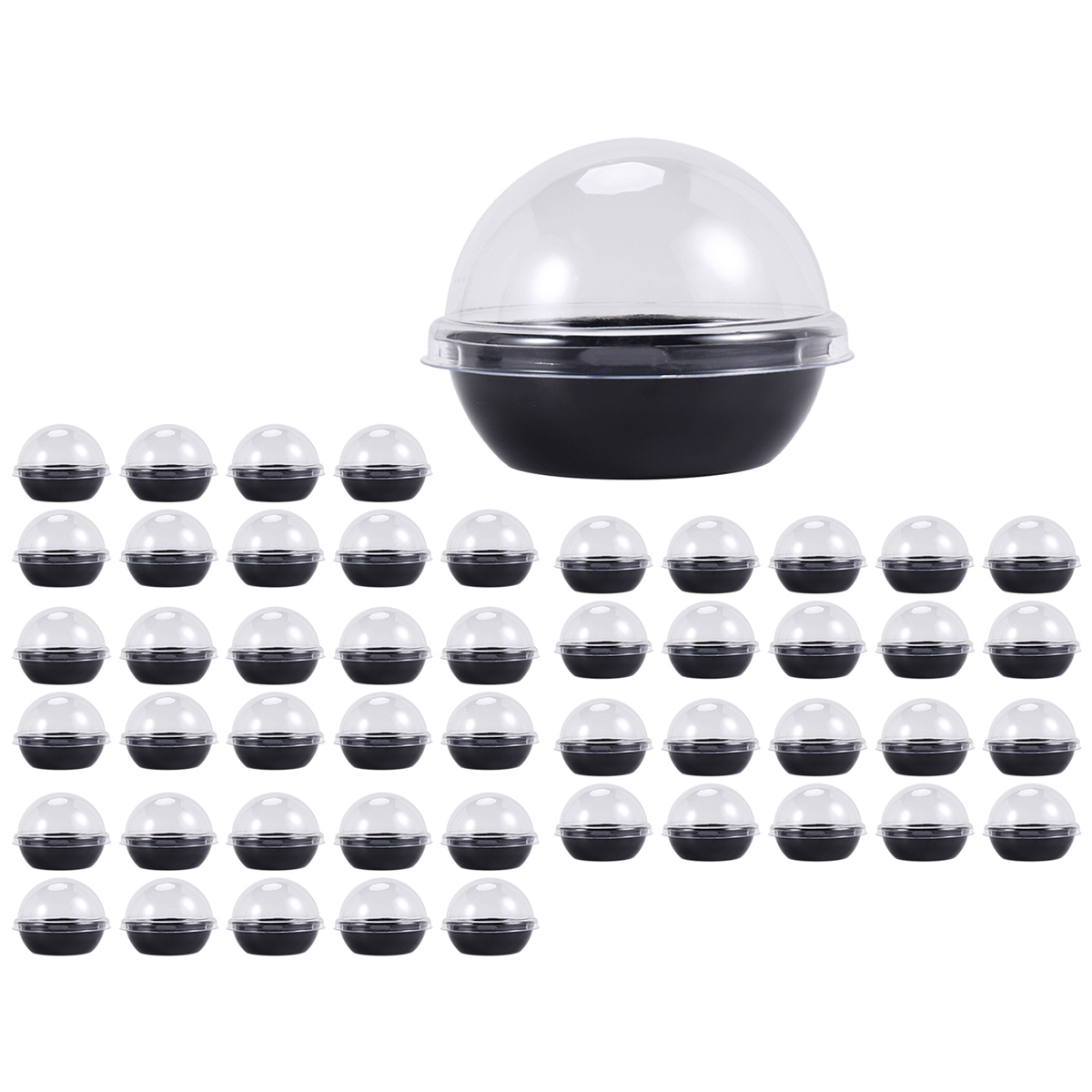 50 Pack Clear Plastic Mini Cup - Plastic Dome Clear ulasan dan harga