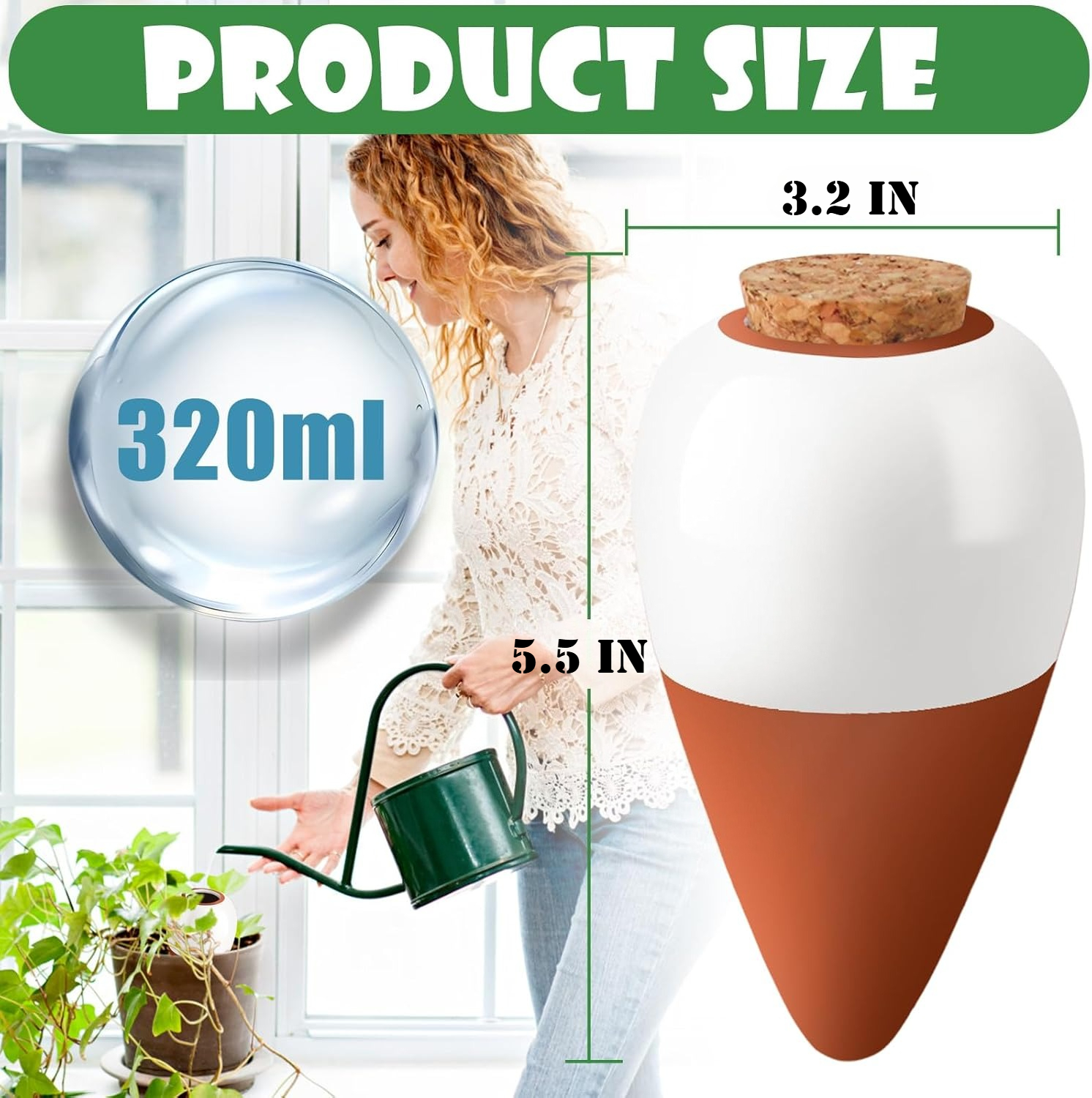Terracotta Watering Spikes,Sel - Self Watering Insert ulasan dan harga