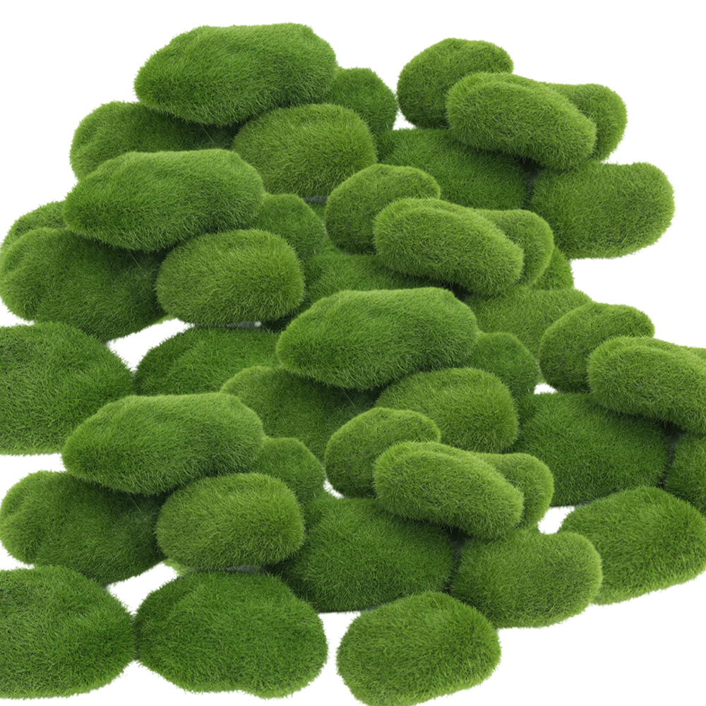 Artificial Green Moss Stones f - Sphagnum Moss Dry ulasan dan harga