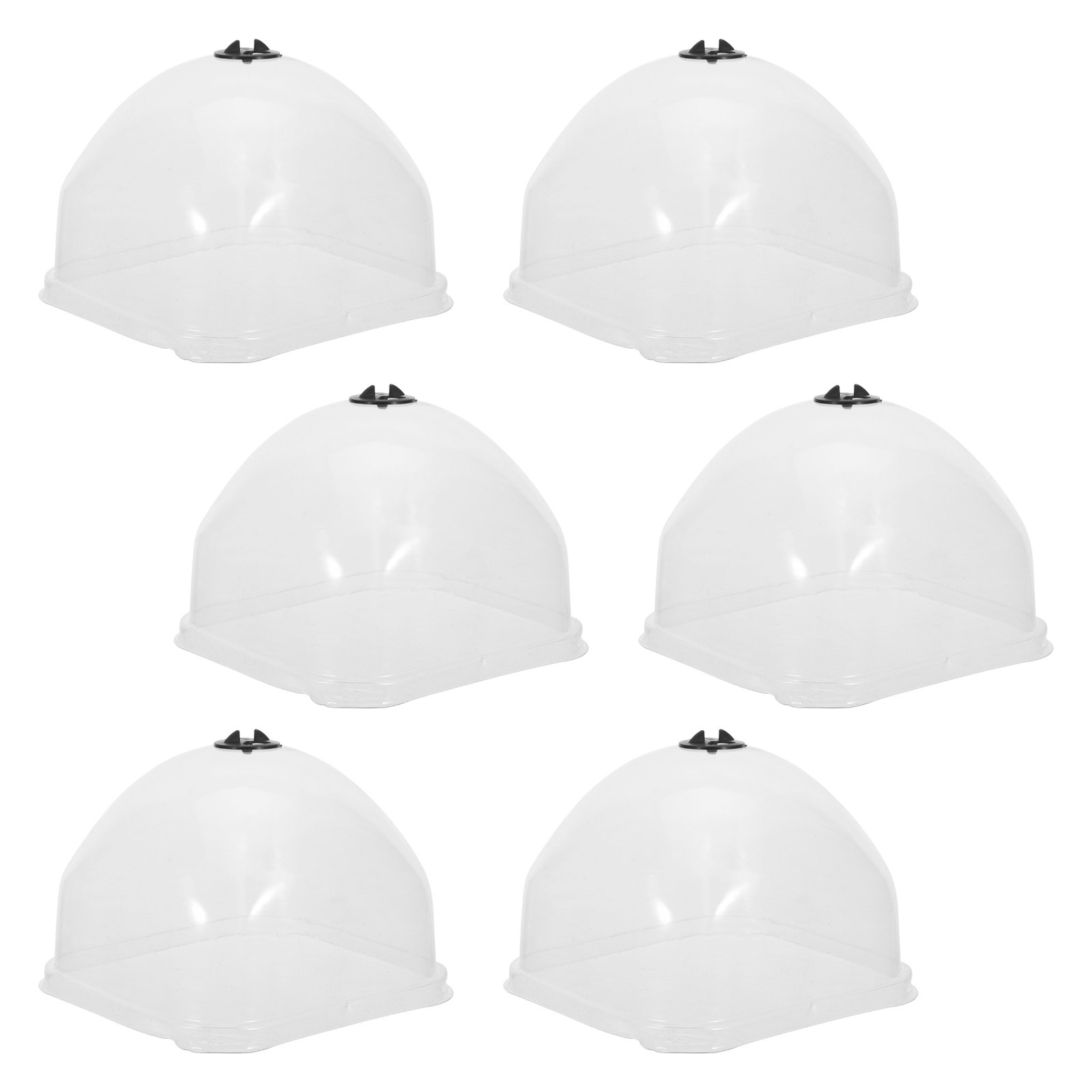 6Pcs Humidity Domes Plant Prot - Plastic Dome Clear ulasan dan harga