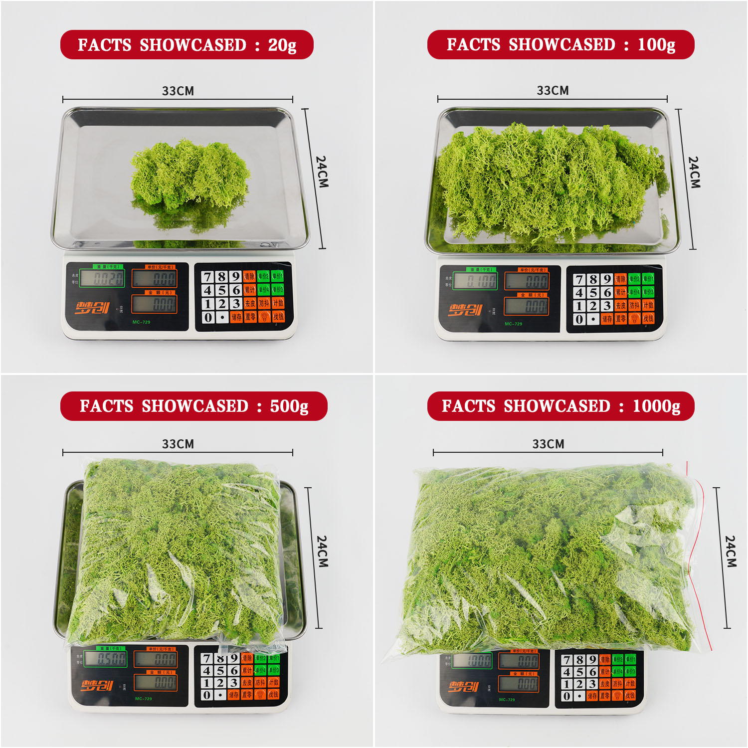 200g Artificial Green Plants M - Sphagnum Moss Dry ulasan dan harga