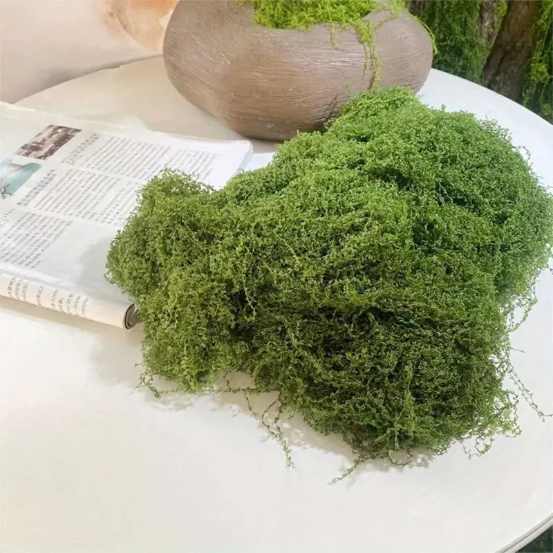Green Fake Moss DIY Crafts Gra - Sphagnum Moss Dry ulasan dan harga