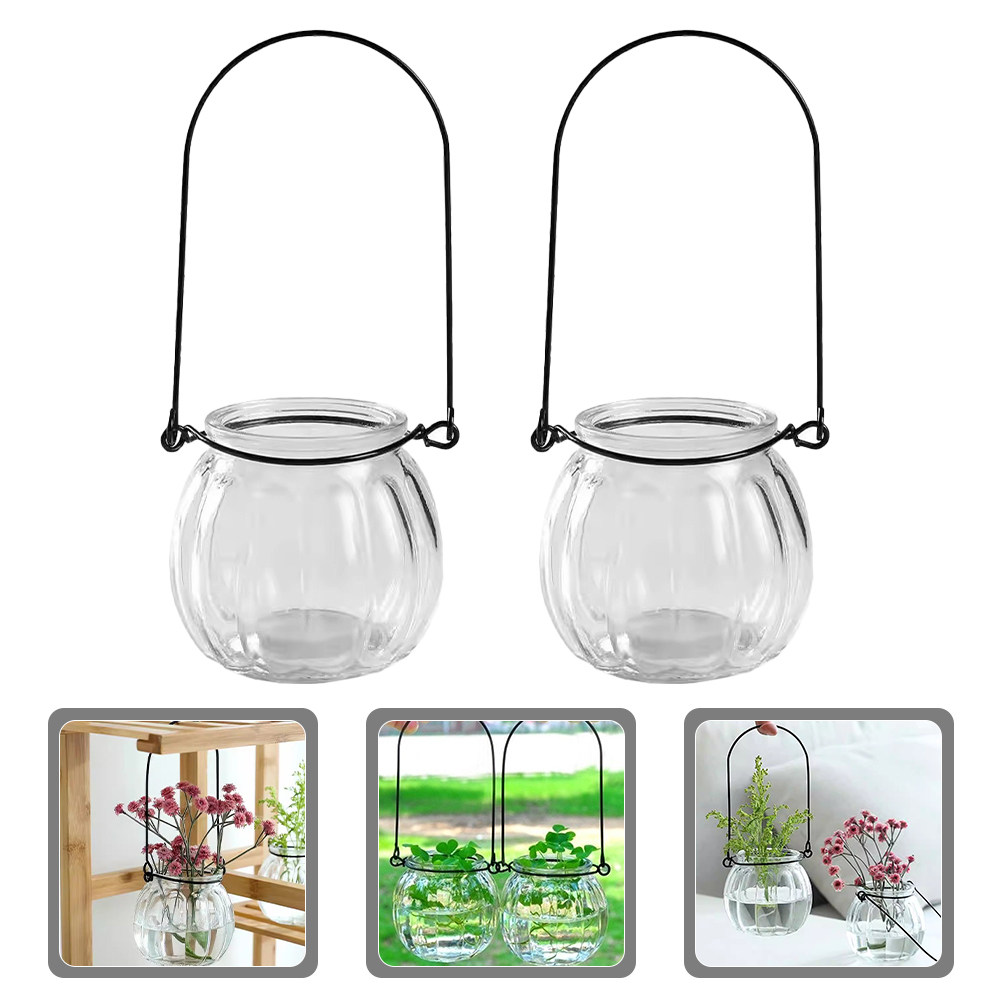 6Pcs Clear Glass Wall Planters - Propagation Station Vase ulasan dan harga
