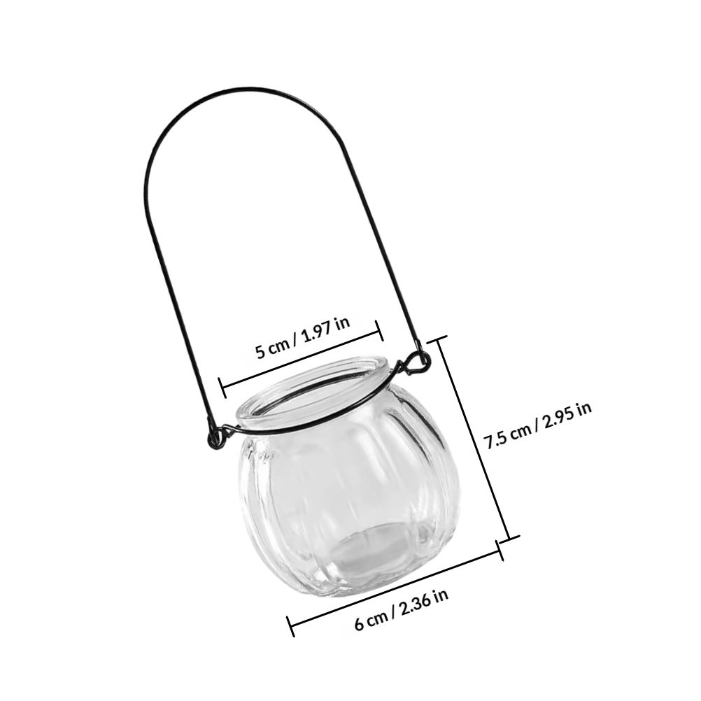 6Pcs Clear Glass Wall Planters - Propagation Station Vase ulasan dan harga