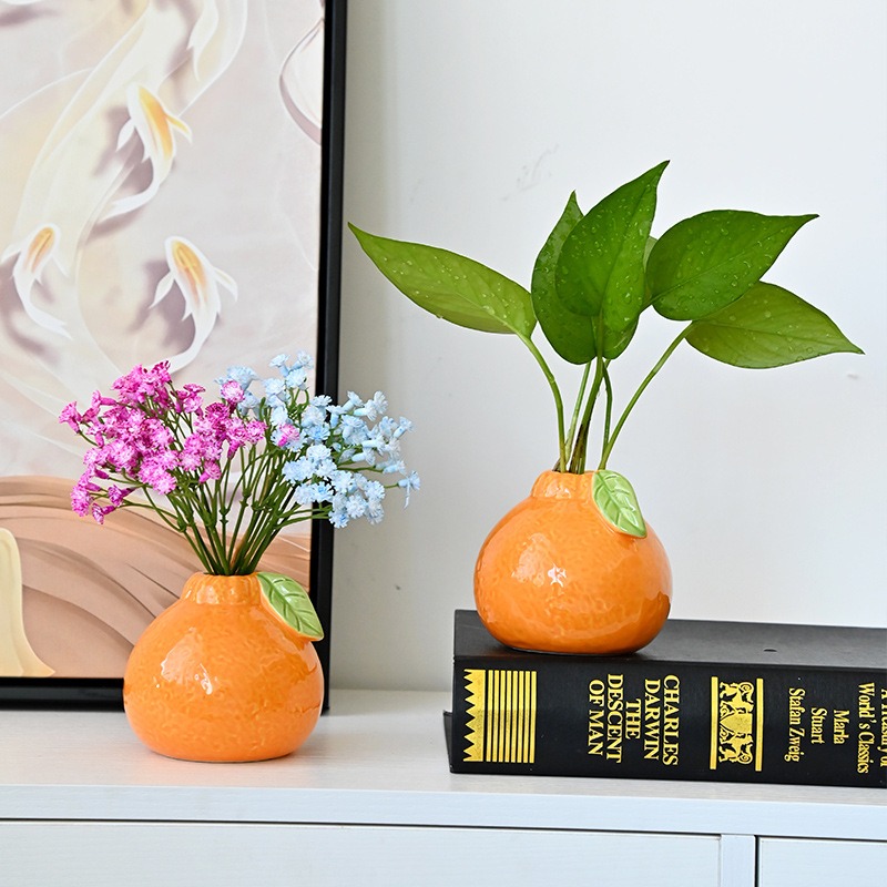 Orange Fruit Shaped Flower Vas - Propagation Station Vase ulasan dan harga